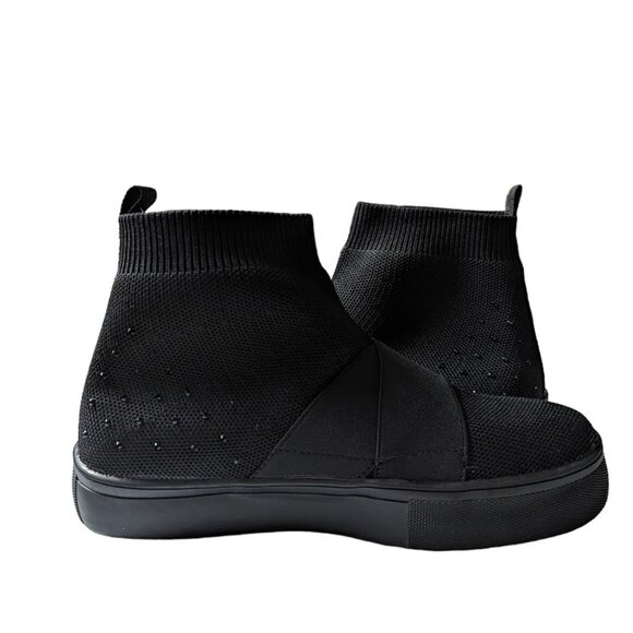 Ecko Red Rhino Beyley Black Slip On Logo Black Knit Sneaker Bootie Size 7.5 NWOB - Picture 8 of 10
